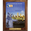 Genuine Walnut Certificate/Overlay Plate Plaque (10 1/2"x13")